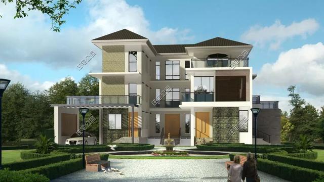 精選22套農(nóng)村別墅設(shè)計(jì)圖，帶半開放式車庫，隨便建一棟，十里八鄉(xiāng)的人都繞路來看。