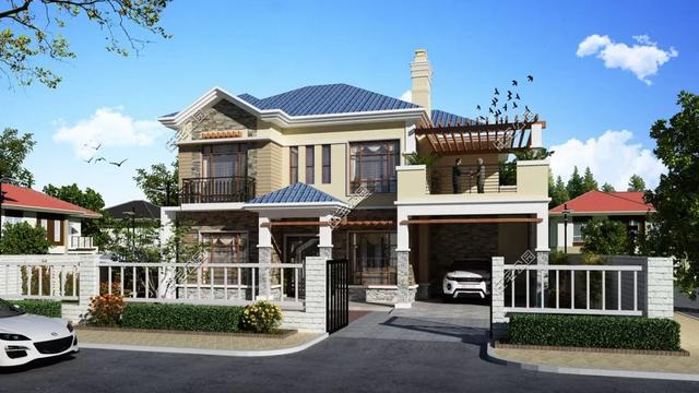 精選22套農(nóng)村別墅設(shè)計(jì)圖，帶半開放式車庫，隨便建一棟，十里八鄉(xiāng)的人都繞路來看。