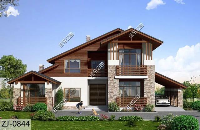 精選22套農(nóng)村別墅設(shè)計(jì)圖，帶半開放式車庫，隨便建一棟，十里八鄉(xiāng)的人都繞路來看。