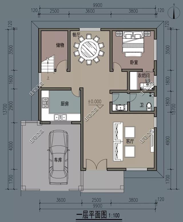 精選22套農(nóng)村別墅設(shè)計(jì)圖，帶半開放式車庫，隨便建一棟，十里八鄉(xiāng)的人都繞路來看。