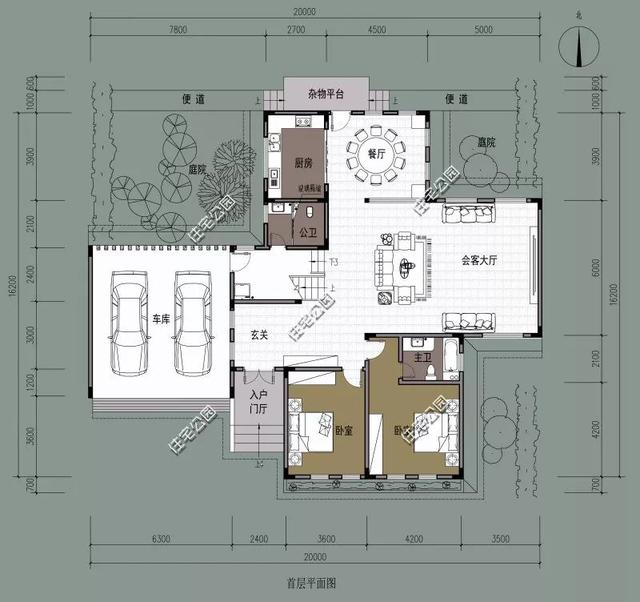 精選22套農(nóng)村別墅設(shè)計(jì)圖，帶半開放式車庫，隨便建一棟，十里八鄉(xiāng)的人都繞路來看。