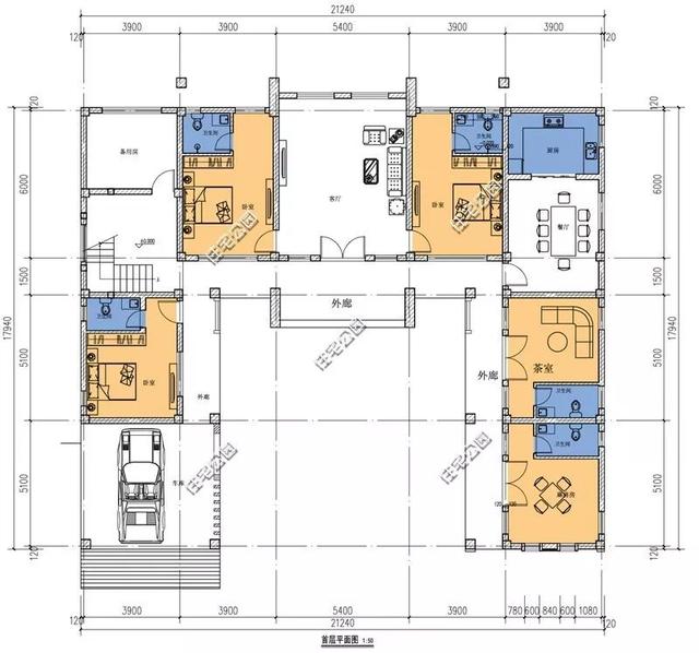 精選22套農(nóng)村別墅設(shè)計(jì)圖，帶半開放式車庫，隨便建一棟，十里八鄉(xiāng)的人都繞路來看。