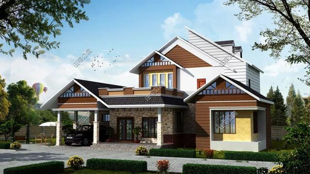 精選22套農(nóng)村別墅設(shè)計(jì)圖，帶半開放式車庫，隨便建一棟，十里八鄉(xiāng)的人都繞路來看。