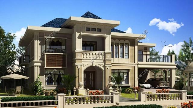 精選22套農(nóng)村別墅設(shè)計(jì)圖，帶半開放式車庫，隨便建一棟，十里八鄉(xiāng)的人都繞路來看。