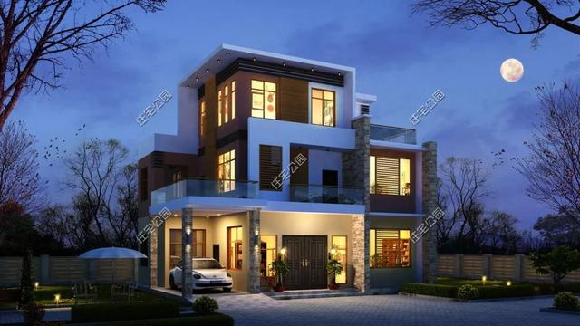 精選22套農(nóng)村別墅設(shè)計(jì)圖，帶半開放式車庫，隨便建一棟，十里八鄉(xiāng)的人都繞路來看。