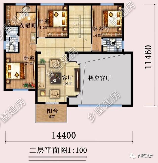 35萬三層高貴典雅三層小樓設計圖，不僅造價經(jīng)濟，還帶雙露臺、茶室設計，完美到極致！