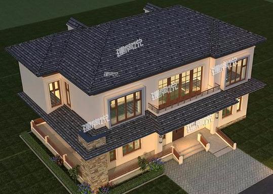 左右對稱的三層兄弟雙拼，別墅外觀秀氣，非常漂亮，家里有二胎的圖紙收藏好了