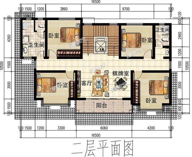 左右對稱的三層兄弟雙拼，別墅外觀秀氣，非常漂亮，家里有二胎的圖紙收藏好了