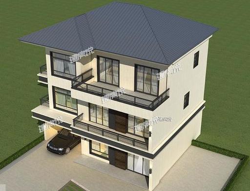 新中式三層別墅設(shè)計圖，外觀獨特，配色新穎，江西的老表搶著要建一棟。