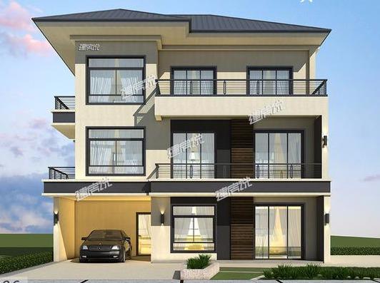 新中式三層別墅設(shè)計圖，外觀獨特，配色新穎，江西的老表搶著要建一棟。