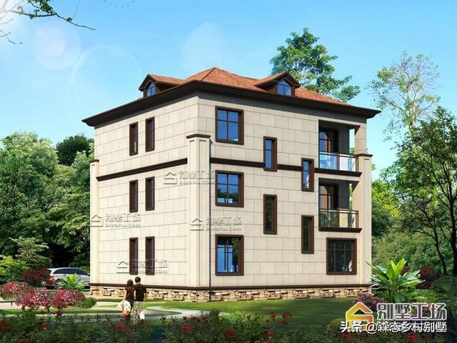 占地147三層農(nóng)村別墅設(shè)計圖，戶型方方正正，符合傳統(tǒng)審美，喜歡的朋友可以留作參考。