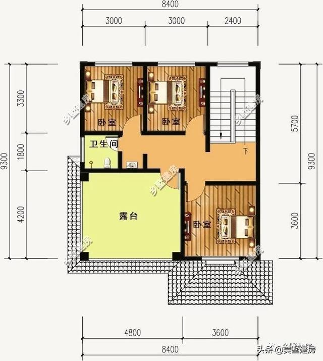 復古別致三層農(nóng)村樓房設計圖，28萬就能蓋，城里人看了都羨慕。