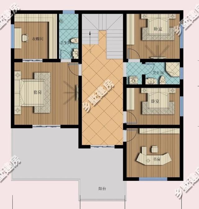 14.7×16.2米三層歐式別墅設(shè)計(jì)圖，簡(jiǎn)約而不簡(jiǎn)單，挑空客廳設(shè)計(jì)，這樣的房子真的美極了