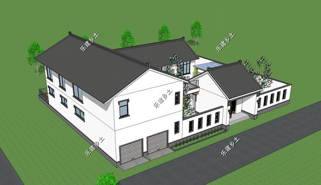 占地327平的中式三合院住宅設(shè)計(jì)圖，百年傳承，融合創(chuàng)新。