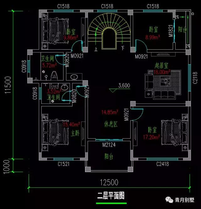 占地131平三層小別墅設(shè)計圖，時尚亮麗，帶大露臺，非常實用。