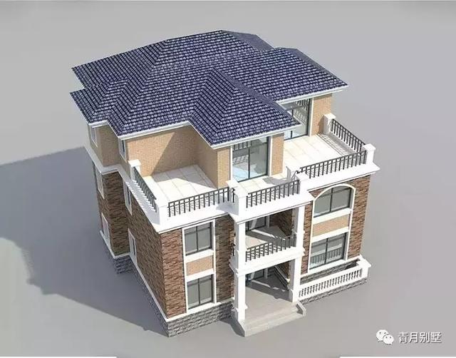 占地131平三層小別墅設(shè)計圖，時尚亮麗，帶大露臺，非常實用。