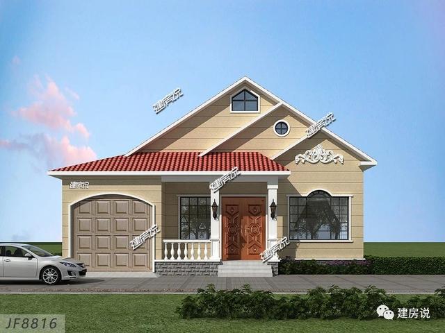 占地149平實(shí)用兩層別墅設(shè)計(jì)圖，造型獨(dú)特，26萬拿下，村里人人都來串門。