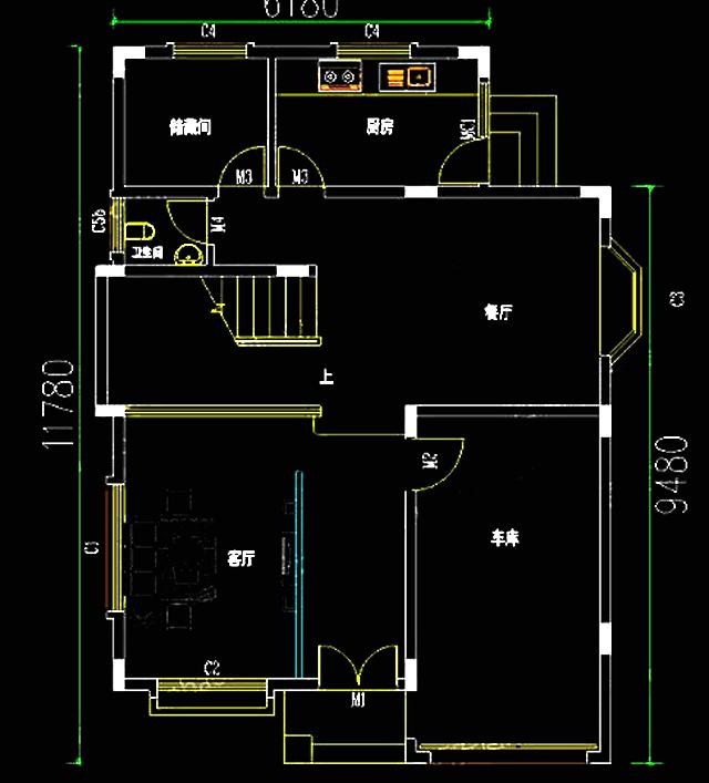 兩棟占地不足100平米的三層自建房，簡單實用，適合農(nóng)村自建。