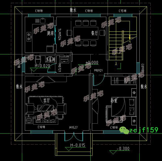 兩棟占地不足100平米的三層自建房，簡單實用，適合農(nóng)村自建。