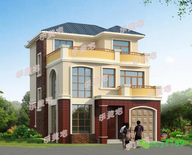 兩棟占地不足100平米的三層自建房，簡單實用，適合農(nóng)村自建。