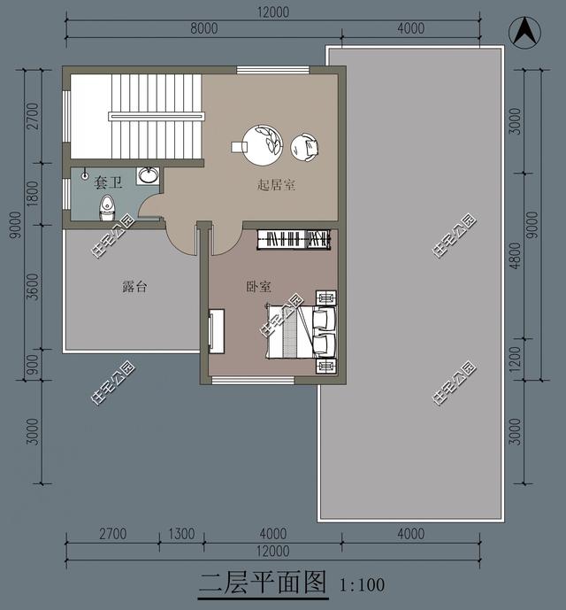 在滿是歐式洋樓的農(nóng)村里，建一棟這樣的現(xiàn)代風(fēng)格住宅一定很亮眼！