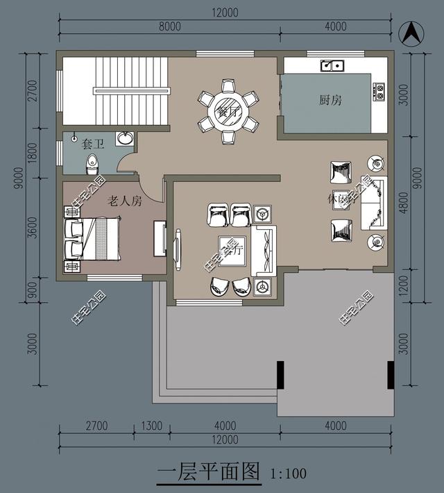 在滿是歐式洋樓的農(nóng)村里，建一棟這樣的現(xiàn)代風(fēng)格住宅一定很亮眼！