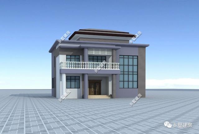 三層現(xiàn)代風(fēng)農(nóng)村自建別墅，主體造價只要36萬元，鄰居們都來串門。