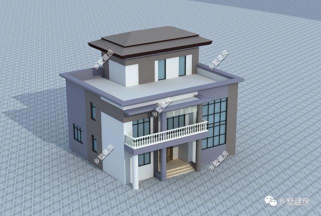 三層現(xiàn)代風(fēng)農(nóng)村自建別墅，主體造價只要36萬元，鄰居們都來串門。