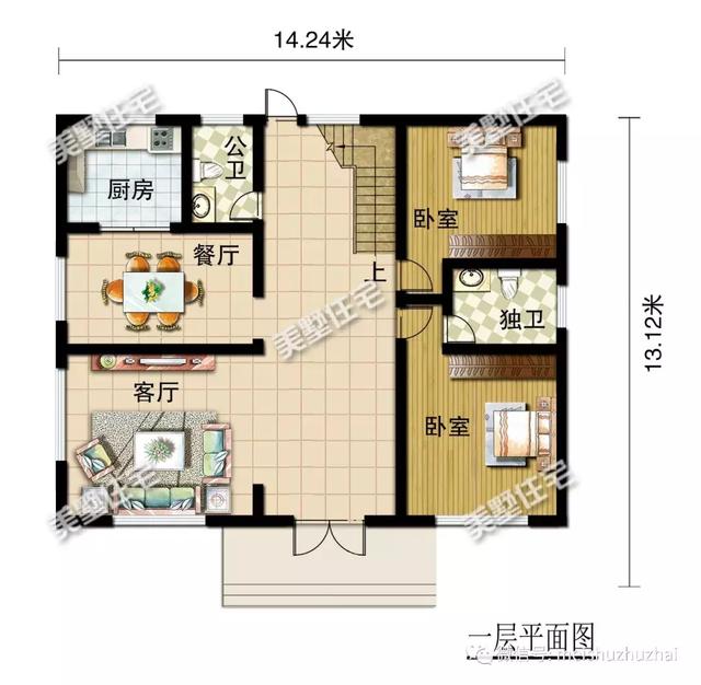 占地172平二層別墅，外觀清爽簡潔，內(nèi)部實用舒適，不要錯過了！