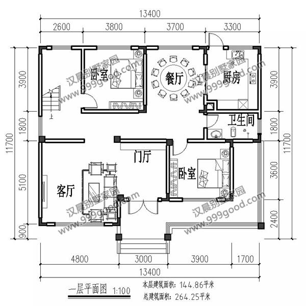 新款二層農(nóng)村小別墅，兩種方案設(shè)計(jì)，車(chē)庫(kù)+堂屋+復(fù)式中空，你喜歡嗎？