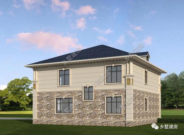 55萬(wàn)二層歐式別墅設(shè)計(jì)圖，奢華優(yōu)雅，美觀實(shí)用，真是越看越有韻味！