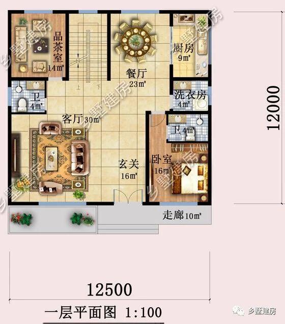 55萬(wàn)二層歐式別墅設(shè)計(jì)圖，奢華優(yōu)雅，美觀實(shí)用，真是越看越有韻味！
