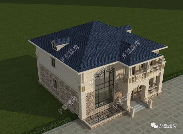 55萬(wàn)二層歐式別墅設(shè)計(jì)圖，奢華優(yōu)雅，美觀實(shí)用，真是越看越有韻味！