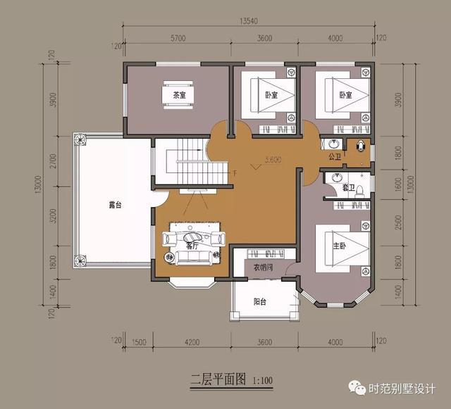 二層鄉(xiāng)村歐式小樓設(shè)計(jì)圖，溫馨舒適，帶車(chē)庫(kù)，方便出行。
