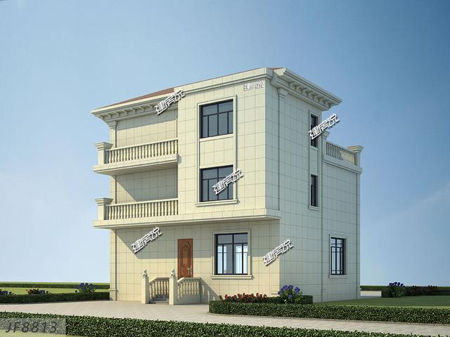 11.16米x11.48米三層農(nóng)村小樓設(shè)計(jì)圖，精致漂亮，適合農(nóng)村自建。