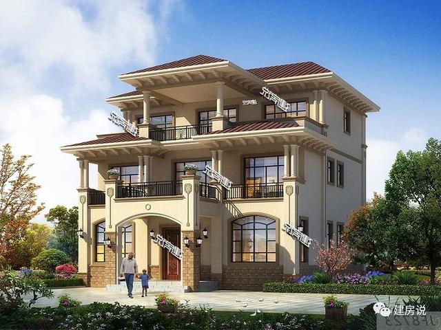 湖南李總私人定制三層別墅設(shè)計(jì)圖，經(jīng)典耐看，新年建新房選這款戶型錯(cuò)不了。