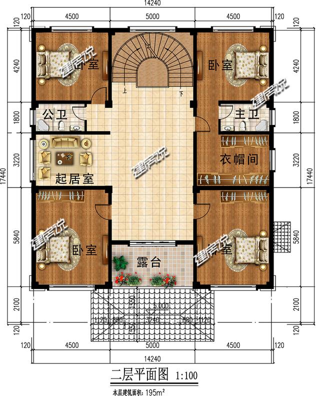 占地223平三層新中式別墅，蓋在青山綠水間，一定是一道再靚麗不過的風景線了。