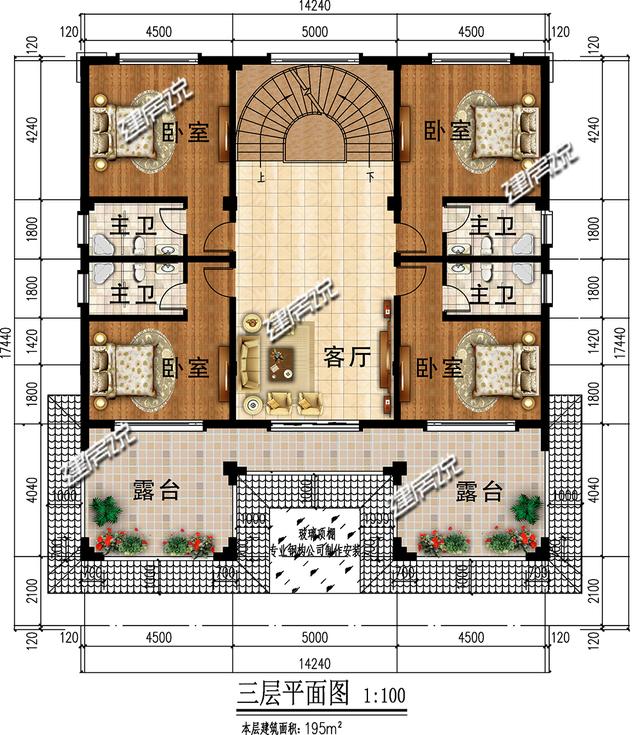 占地223平三層新中式別墅，蓋在青山綠水間，一定是一道再靚麗不過的風景線了。