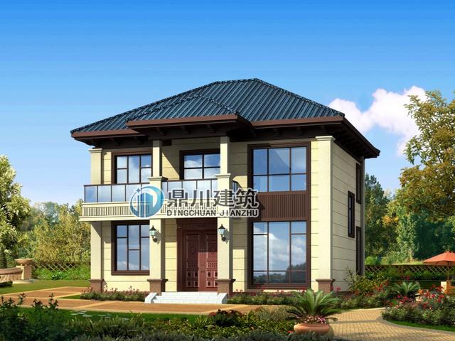 簡單的二層農(nóng)村自建房，外形別致大氣，在村子里絕對(duì)找不到同款。