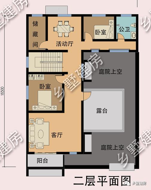 新中式二層小樓設(shè)計(jì)圖，帶車庫，設(shè)計(jì)新穎，經(jīng)濟(jì)實(shí)用，看完，你就信服了！