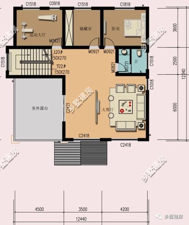 三層歐式農(nóng)村小別墅設(shè)計(jì)圖，時(shí)尚大氣，多窗設(shè)計(jì)，建上一棟比城里買房要好太多了！