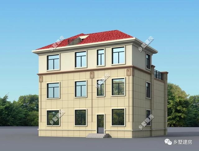 三層歐式農(nóng)村小別墅設(shè)計(jì)圖，時(shí)尚大氣，多窗設(shè)計(jì)，建上一棟比城里買房要好太多了！