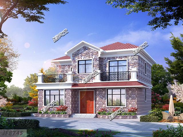 兩兄弟建雙排別墅設(shè)計(jì)圖，鄰居看了都羨慕。