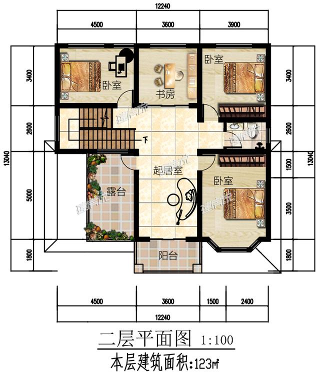 3套漂亮實(shí)用的農(nóng)村二層別墅設(shè)計(jì)圖，溫馨舒適，蓋好絕對(duì)成村里一直花！