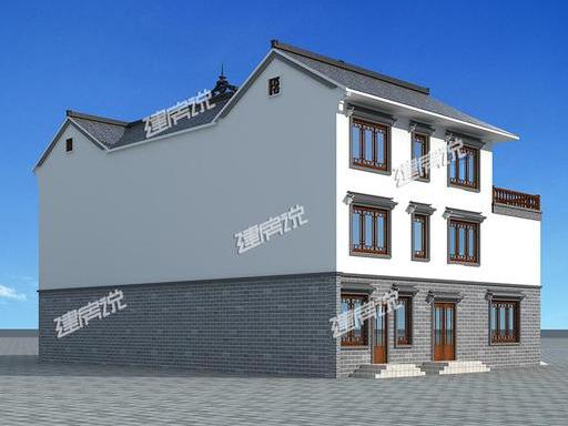 中式四合院農(nóng)村別墅設(shè)計圖，氣勢一點不輸大理石歐式豪宅。