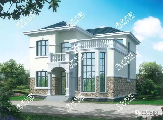 顏值滿分、布局實(shí)用的兩棟二層自建房，采用多邊形窗戶設(shè)計(jì)，住著更舒適。