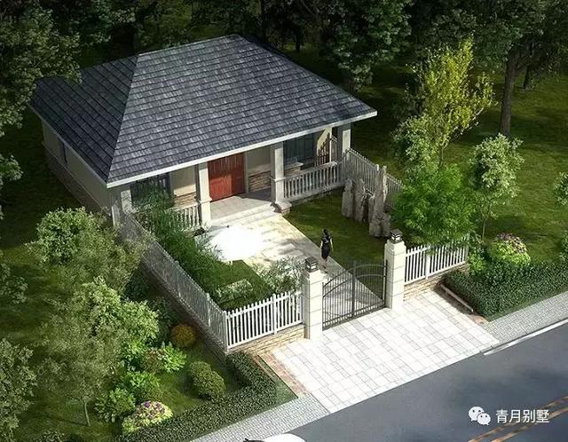 10萬一層別墅設(shè)計圖，占地84平，帶院子，非常適合在農(nóng)村給父母養(yǎng)老居住。