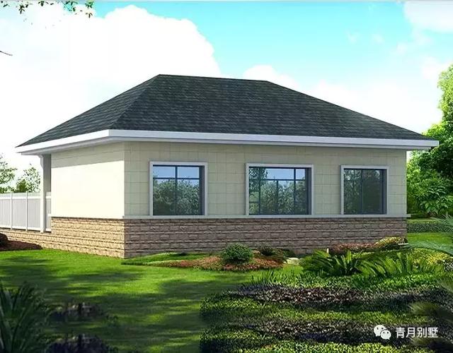 10萬一層別墅設(shè)計圖，占地84平，帶院子，非常適合在農(nóng)村給父母養(yǎng)老居住。