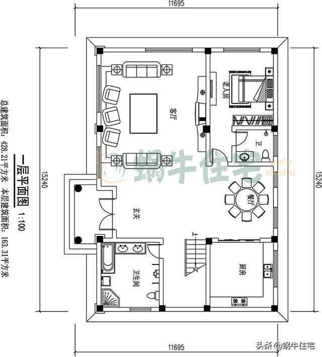 34萬(wàn)三層爆款別墅設(shè)計(jì)圖，讓你心動(dòng)不已的一款別墅。