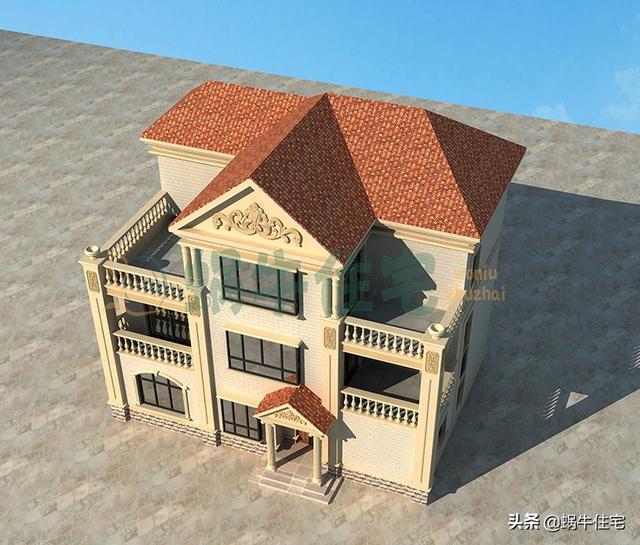 34萬(wàn)三層爆款別墅設(shè)計(jì)圖，讓你心動(dòng)不已的一款別墅。